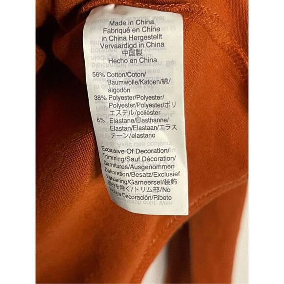 Madewell Turtleneck Bodysuit in Maple Glow Size XL - Picture 3 of 4